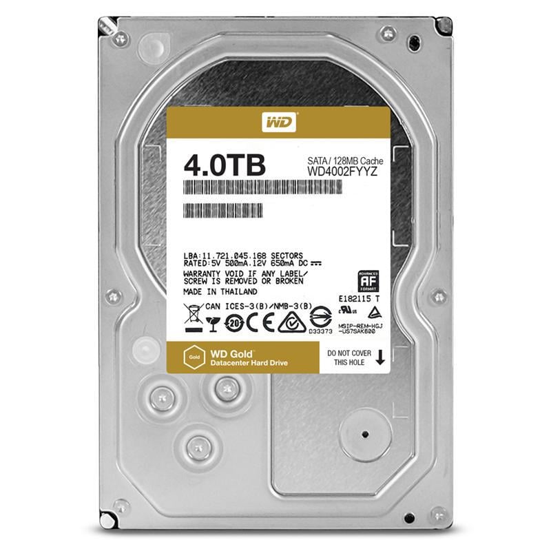 Жорсткий диск WD Gold HDD 3,5" SATA 4TB 7200rpm/128MB (WD4002FYYZ)