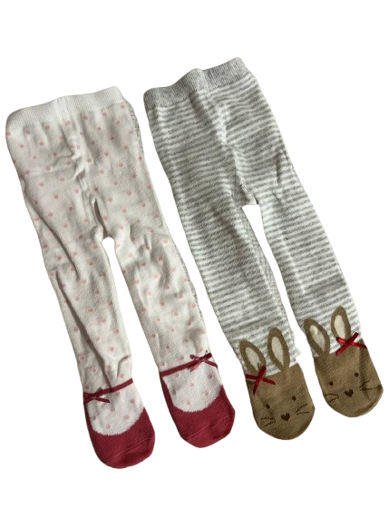 Набор колготок детских 2 пары 6-12 месяцев (148) Набор колготок детских 2 пары 6-12 месяцев (148)