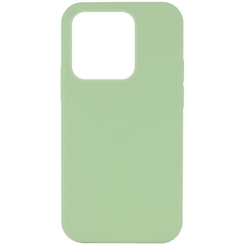 Противоударный Чехол Silicone Case Full Protective (AA) NO LOGO для Apple iPhone 14 Pro Max (6.7") Мятный/Mint