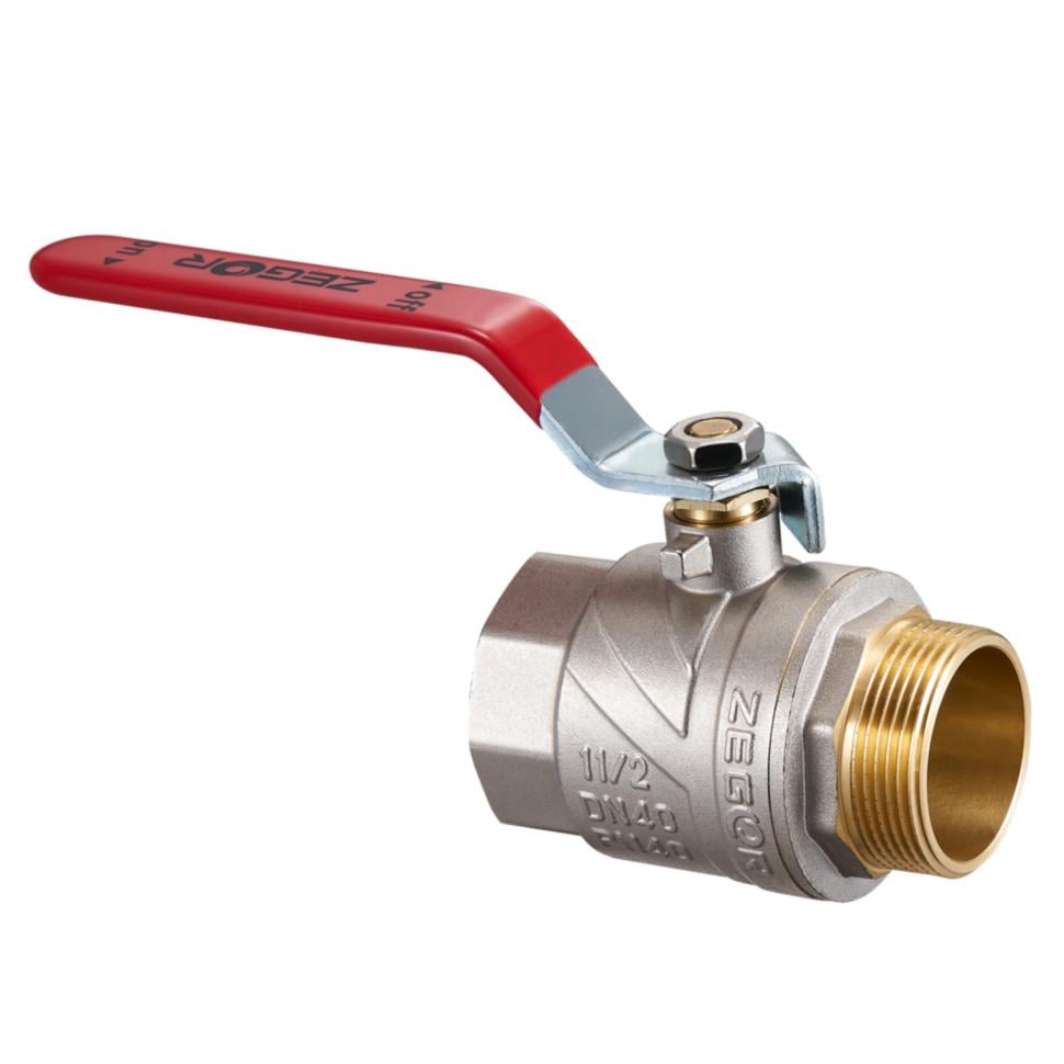 Кран кульовий повнопрохідний Zegor FNR15 прямий 1 1/2" ВЗ PN40
