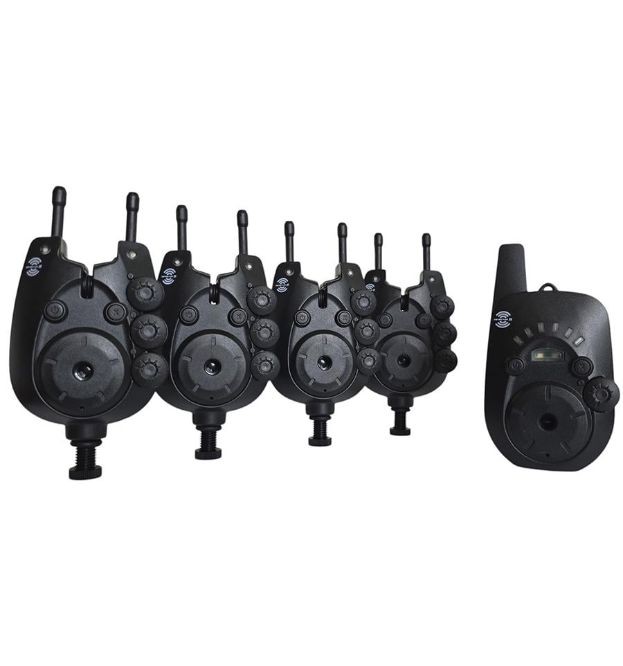 Набір сигналізаторів клювання World4Carp Detectum S 4+1 (WC370-4) Набір сигналізаторів клювання World4Carp Detectum S 4+1 (WC370-4)