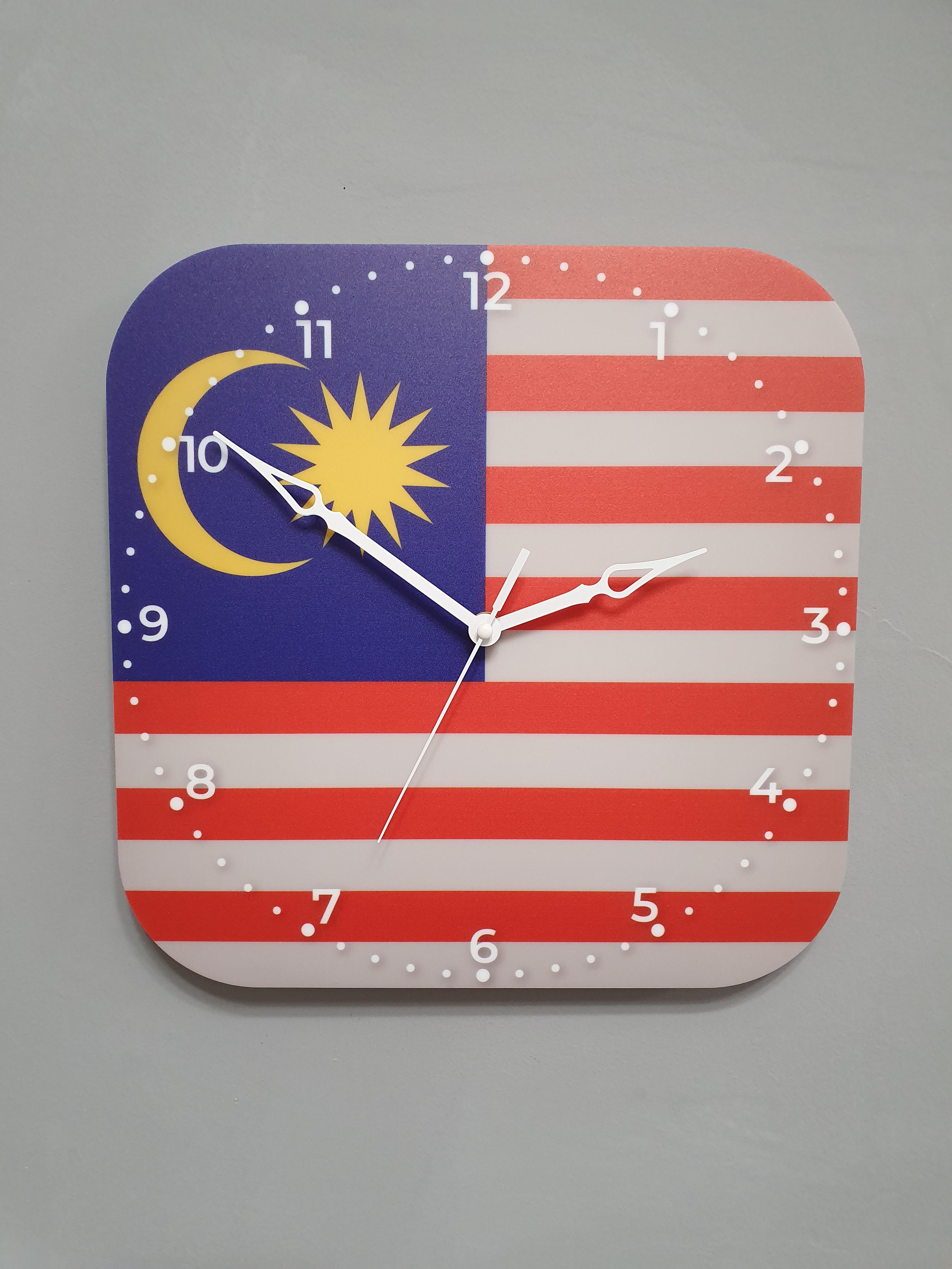 Часы настенные флаг Малайзии (3766)