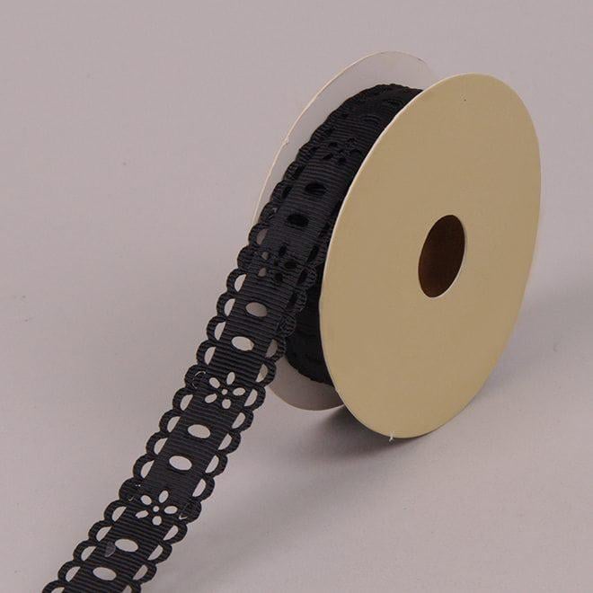 Лента декоративная Flora 2 см 9 м Черный (22924)