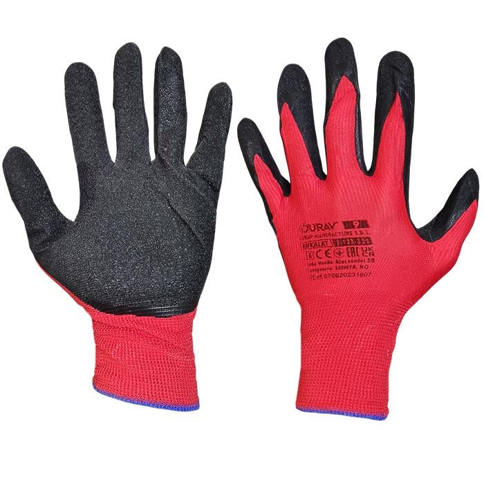 Перчатки рабочие стрейчевые Вампирка 24 пары Черный (0492)