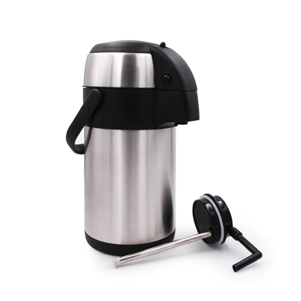 Термос помповий Stenson з нержавіючої сталі з ручкою 4 л (30515) - фото 2