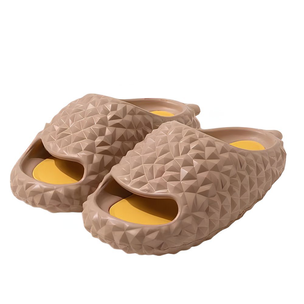 Шльопанці жіночі у вигляді Фрукта дуріан р. 36 Коричневий (ТКДр56)