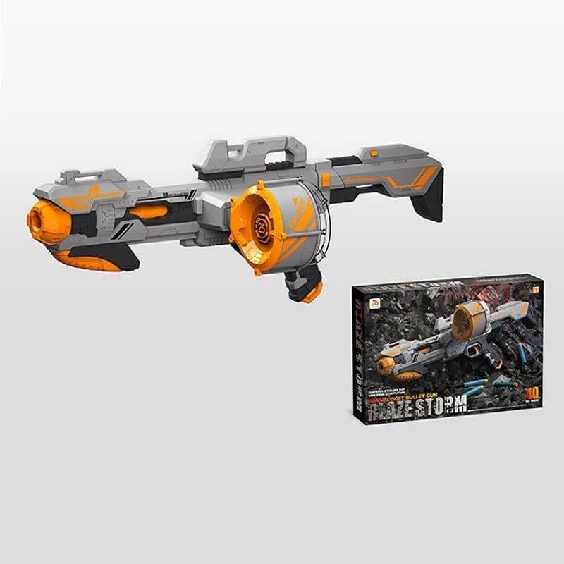 Бластер с барабаном на 20 патронов Серый (144327)