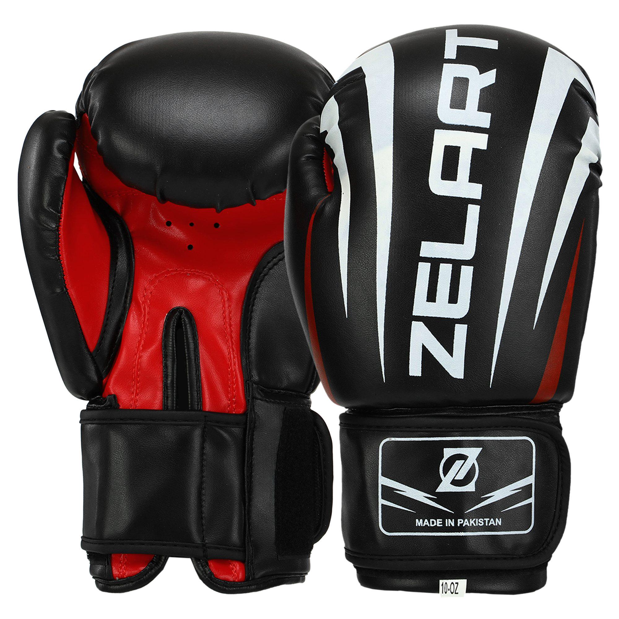 Перчатки боксерские Zelart SHARP 12oz Черный (MA-5315_Черный_12_унции)