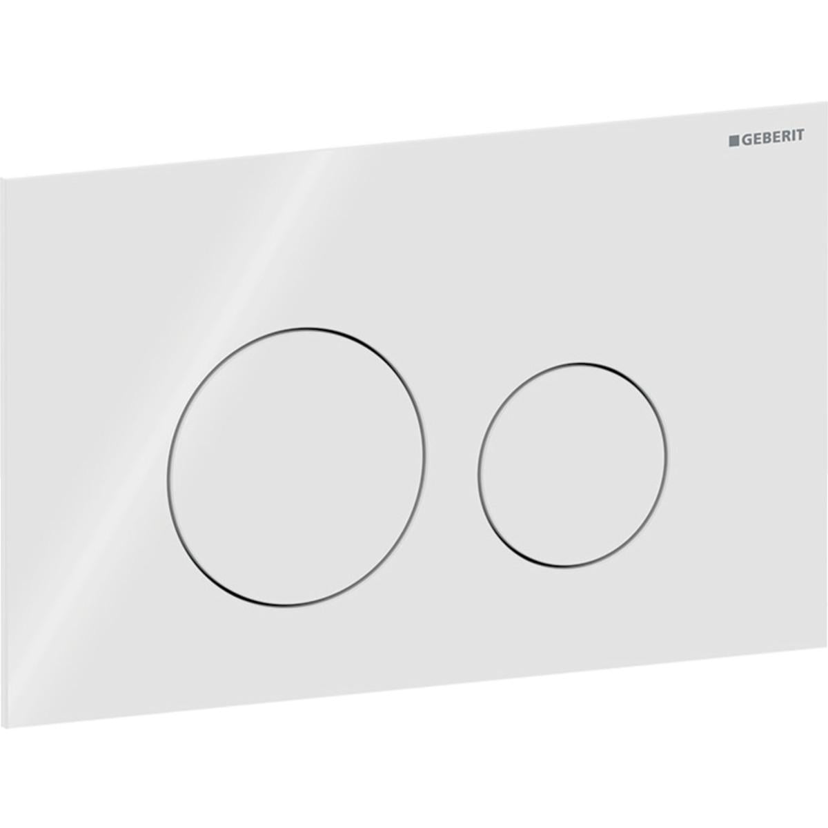 Кнопка для установки Geberit Sigma40 Round механическая Белый глянцевый (115.628.SI.1)