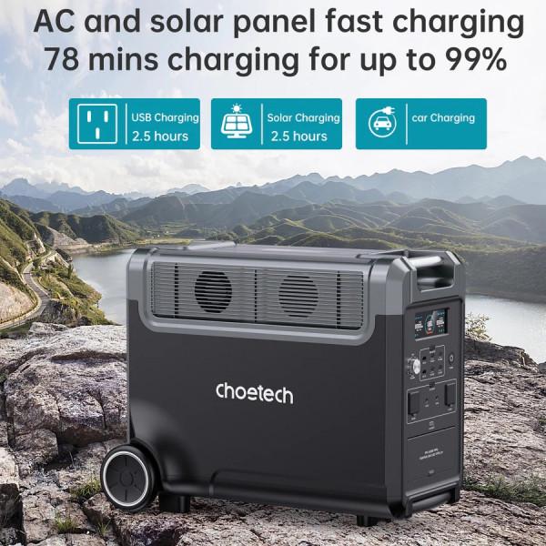 Зарядна станція Choetech 3600W 3840 Вт/г LiFePO4 (BS009-EU-BK) - фото 6