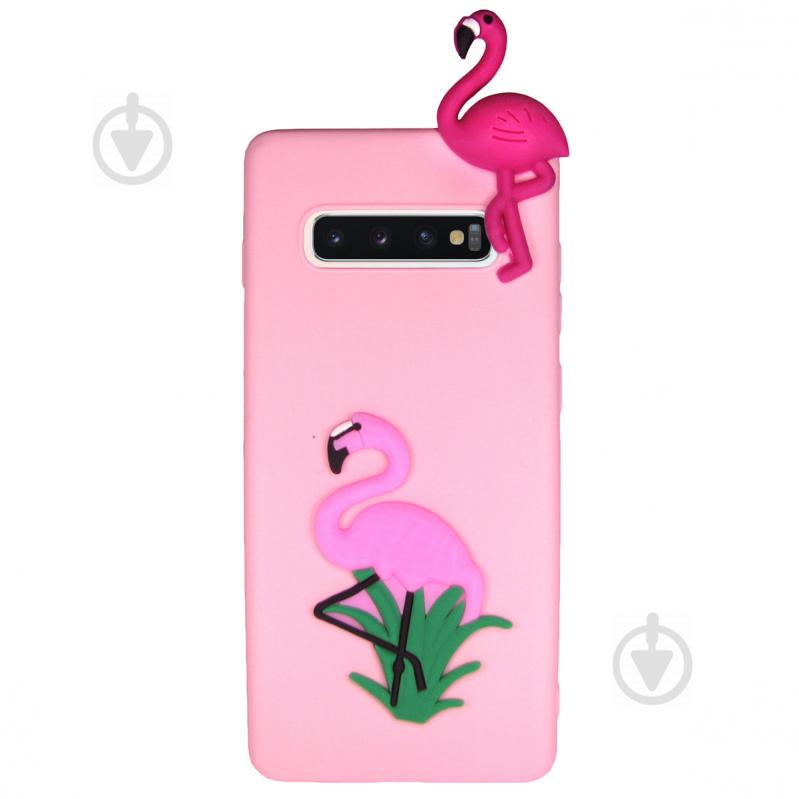 Чехол Cartoon Case 3D для Samsung G973 Galaxy S10 Фламинго (arbc6114)