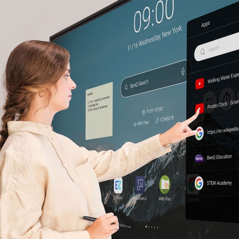 Интерактивная панель BenQ RE6504 дисплей 65" Android 13/8 64Gb (tf581) - фото 10