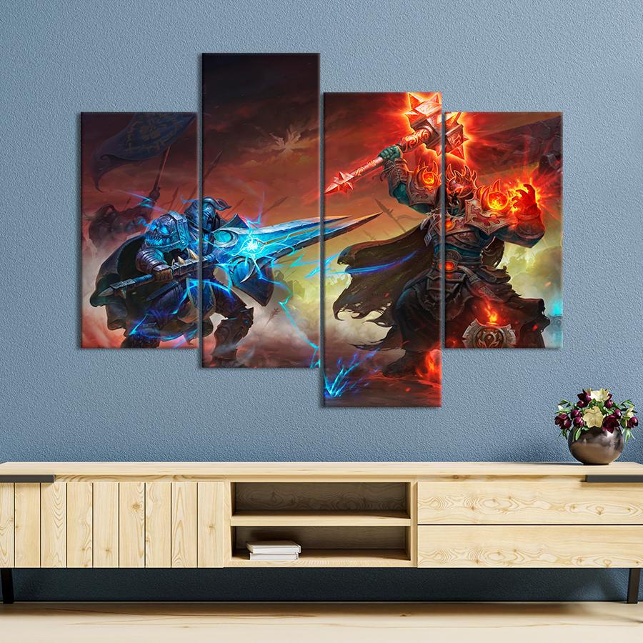 Настенний декор Знаменитая компьютерная игра World of Warcraft Classic 89x56 см (A159-4)