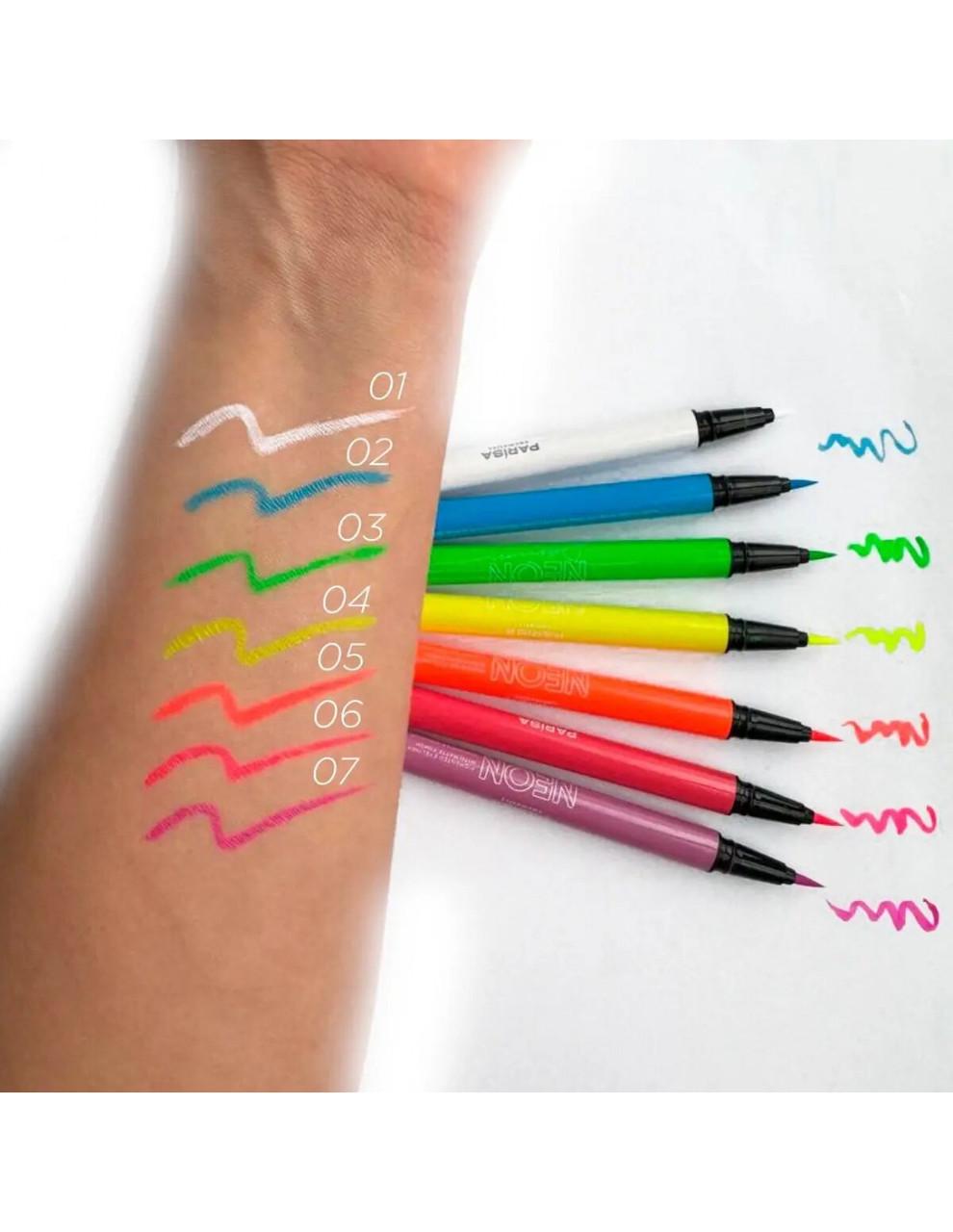 Фломастер для глаз PARISA COSMETICS неоновый NP-107 № 01 Белый - фото 3 Фломастер для глаз PARISA COSMETICS неоновый NP-107 № 01 Белый - фото 3