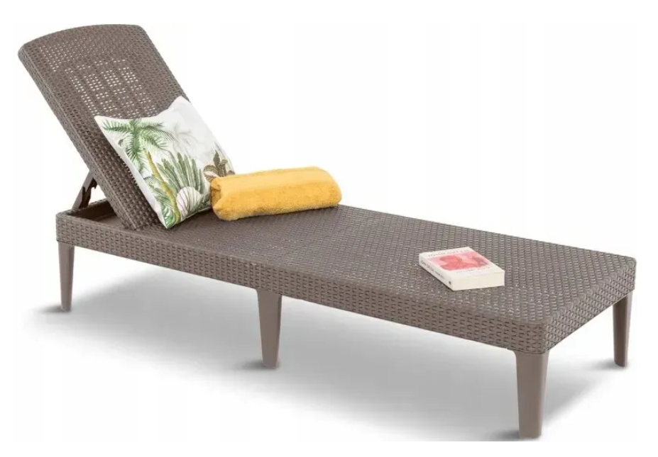 Шезлонг пластиковый Keter Jaipur Капучино (235163) - фото 4 Шезлонг пластиковый Keter Jaipur Капучино (235163) - фото 4