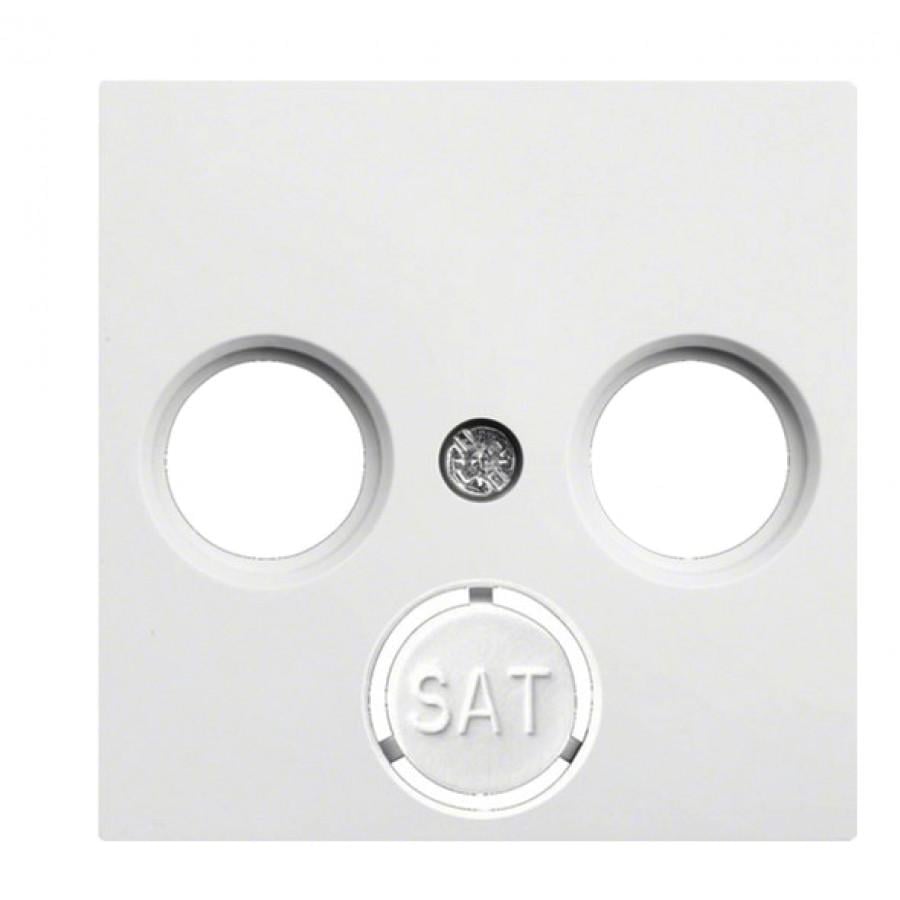 Лицевая панель ТВ-розетки Hager Lumina-2 WL6310 Белый (10629)