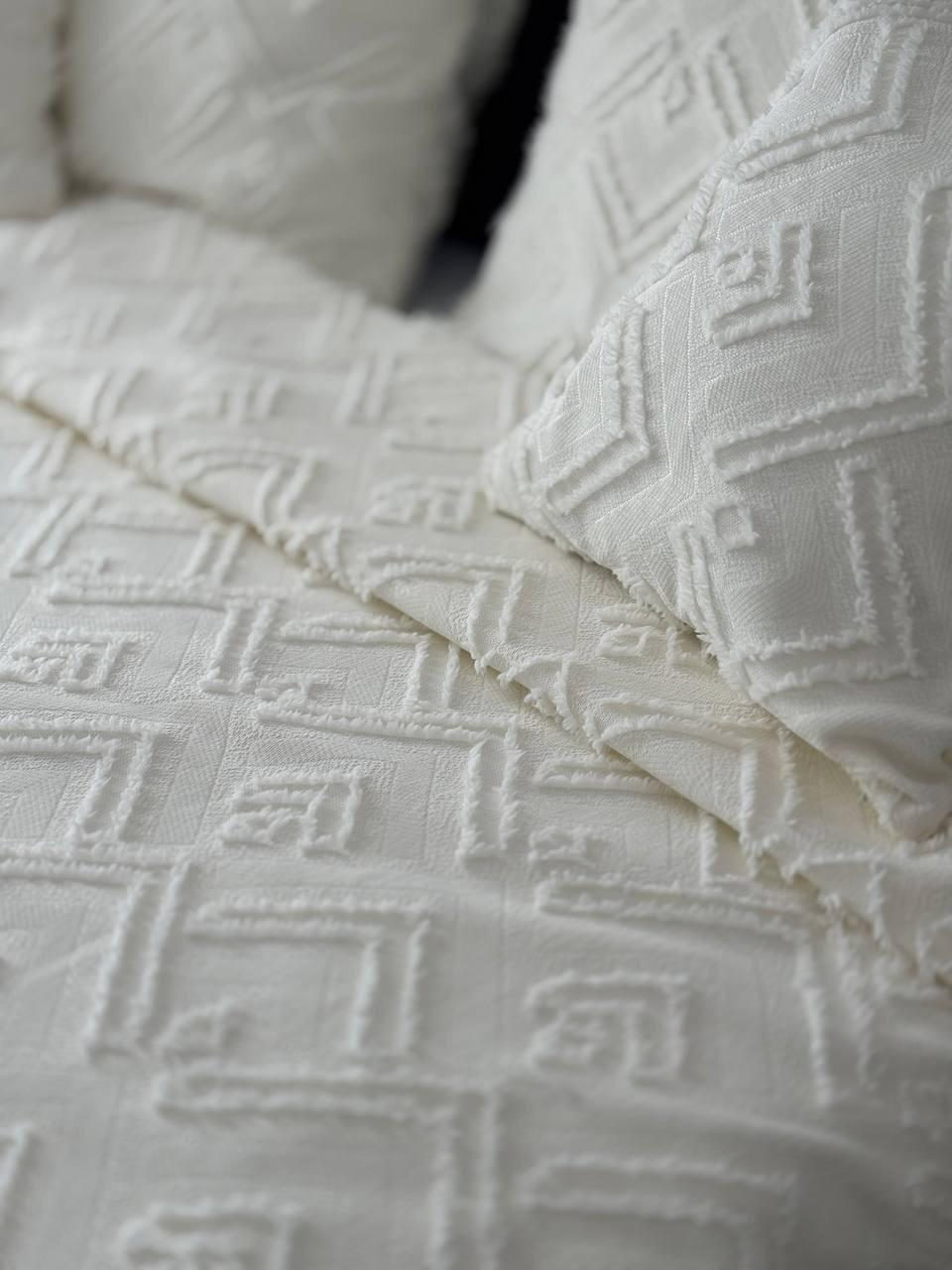 Покривало Бйорк 140x250 см Молочний (23743-2-140х250cm) - фото 7 Покривало Бйорк 140x250 см Молочний (23743-2-140х250cm) - фото 7