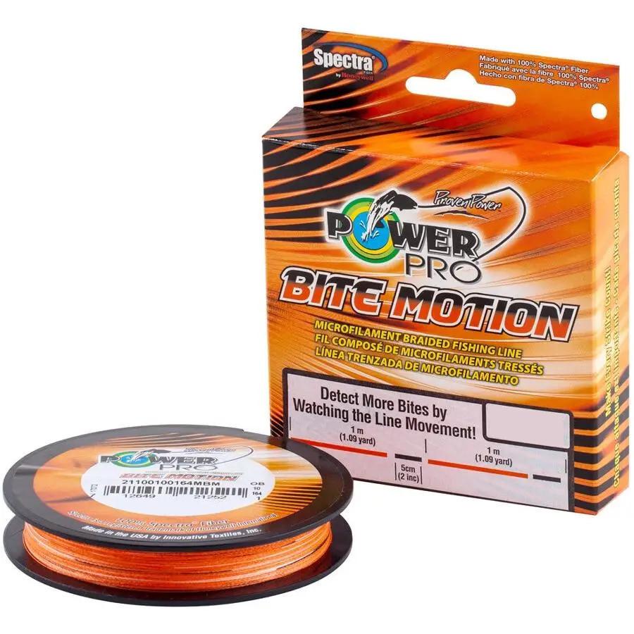 Шнур POWER PRO Bite Motion 0,06 мм 6,5lb/3,0 кг 150 м Orange black (2015436834)