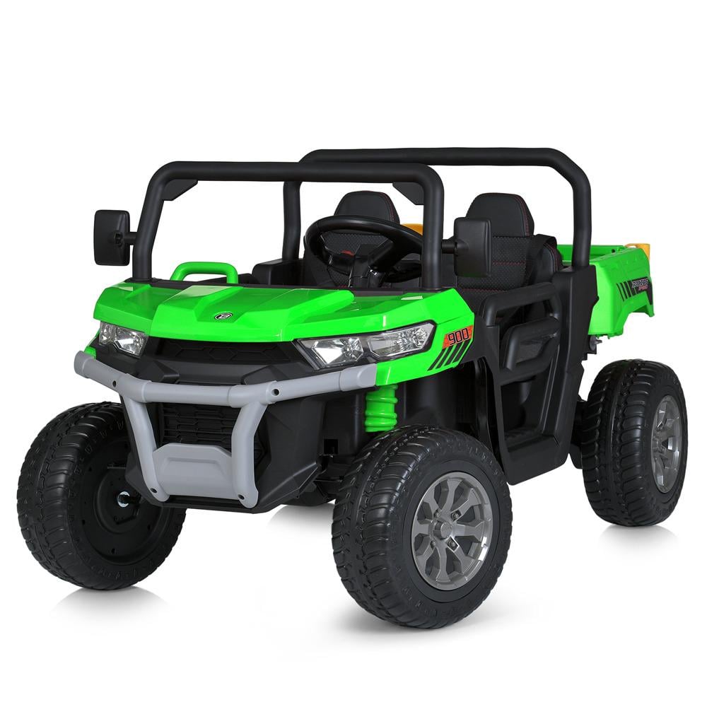 Детский электромобиль Bambi Racer M 5026EBLR-5/24V двухместный грузовик Зеленый (14818106) - фото 1