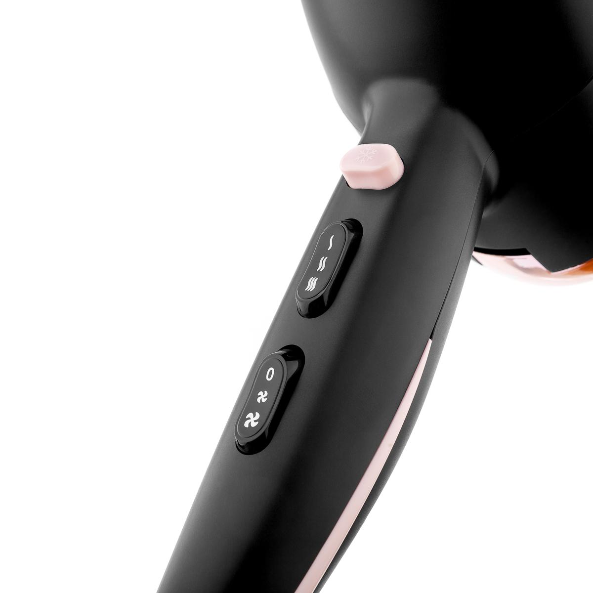 Фен для сушки волос First FA-5654-9-BA 2000Вт Черный (623911) - фото 3 Фен для сушки волос First FA-5654-9-BA 2000Вт Черный (623911) - фото 3