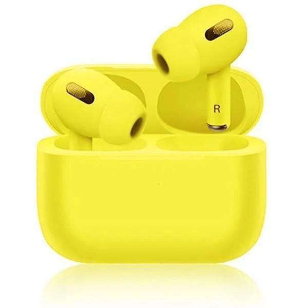 Беспроводные наушники inPods Macaron TWS AirPros Pro Bluetooth 5.0 Желтый - фото 3