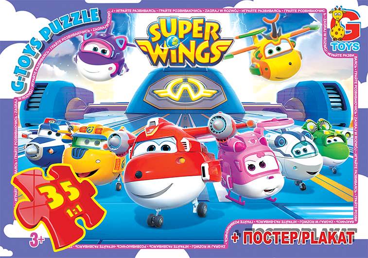 Пазлы G-Toys Супер крылья UW234 35 элементов с постером (113564)