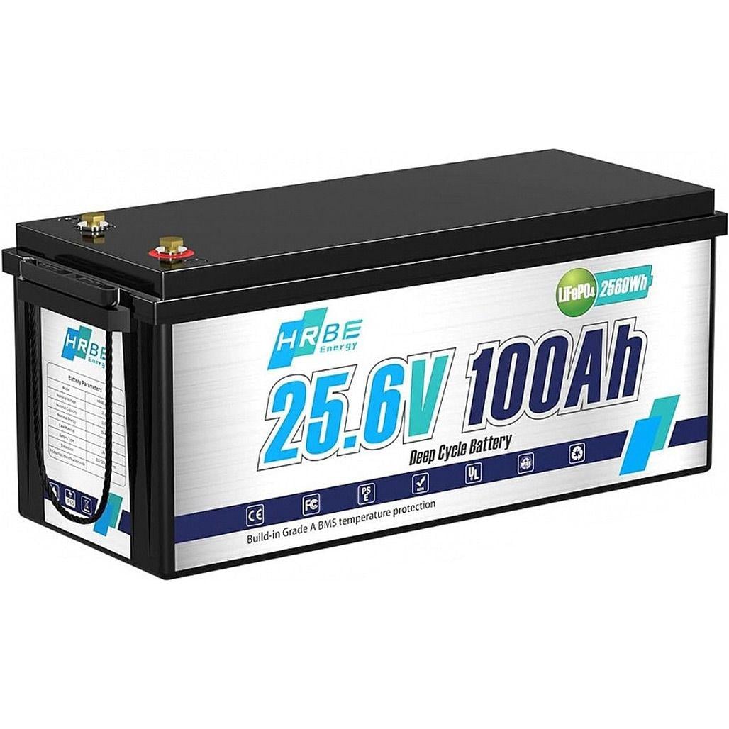 Аккумулятор HRBE Energy LiFePO4 24V 100Ah 25,6V/100Ah/2560Wh Bluetooth (348404) Аккумулятор HRBE Energy LiFePO4 24V 100Ah 25,6V/100Ah/2560Wh Bluetooth (348404)