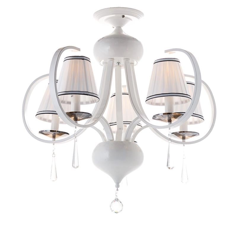 Люстра потолочная Light House ES-15788/5 с абажурами Белый