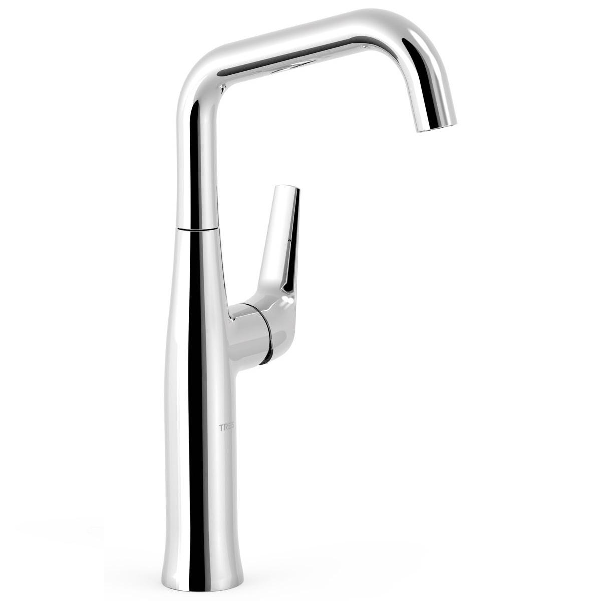 Смеситель для умывальника Tres FUJI 28164701 высокий однорычажный Хром (217369)