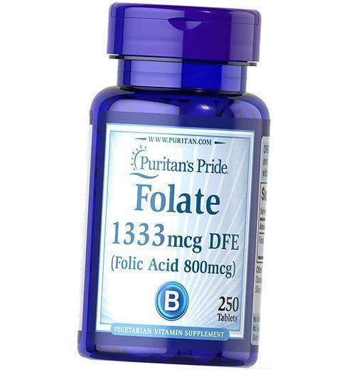 Фолат Puritan's Pride Folic Acid 800 250 таблеток (36367171)