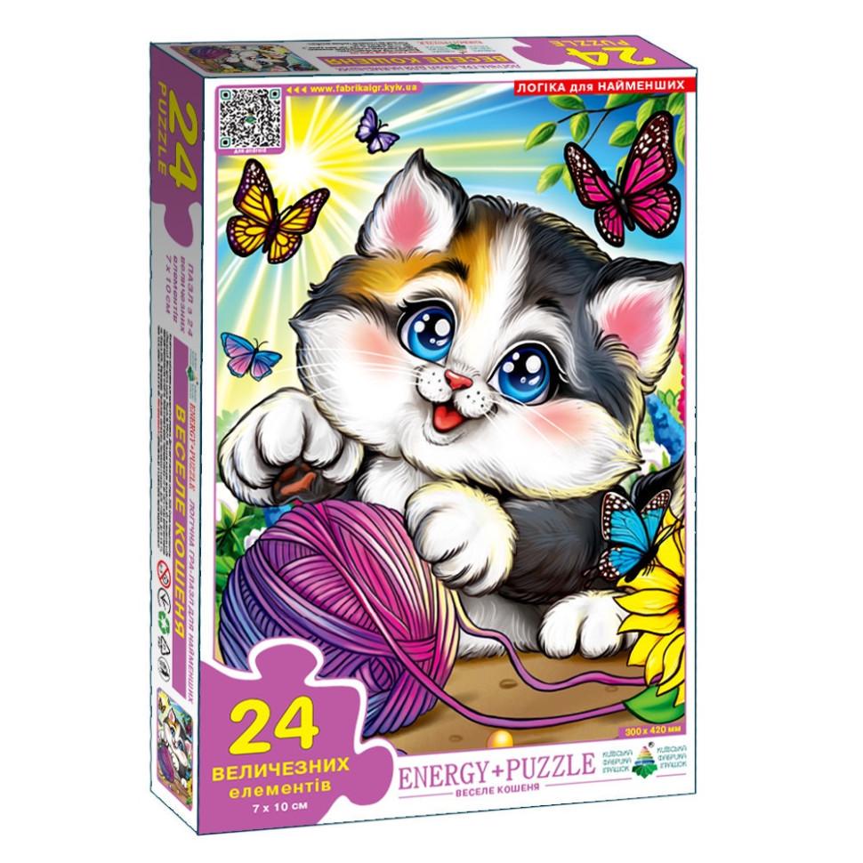 Пазл дитячий Energy Plus Веселе кошеня 88281 24 великих ел.