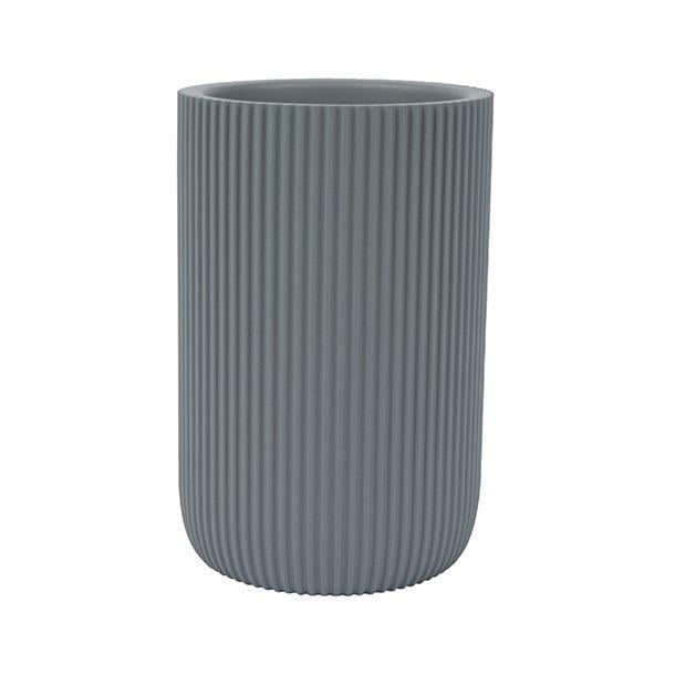 Стакан для зубних щіток Axentia Samos полігума d 7,5x11,7 см Сірий (135833)