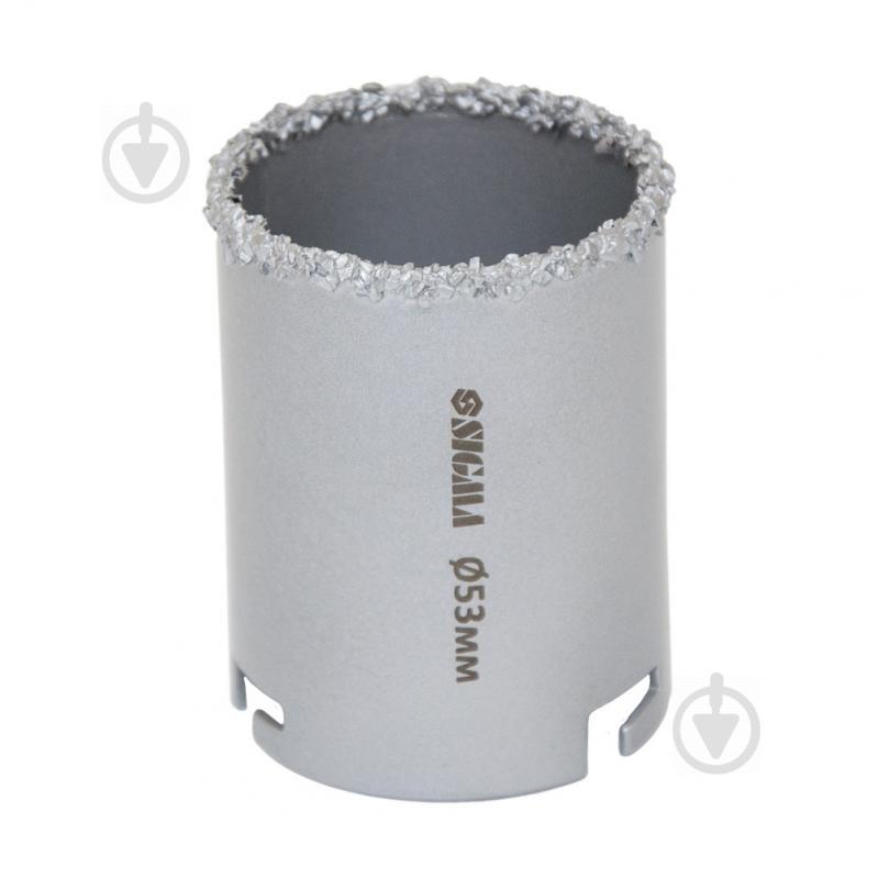 Коронка кольцевая с вольфрамовым напылением 53мм SIGMA (1512131)