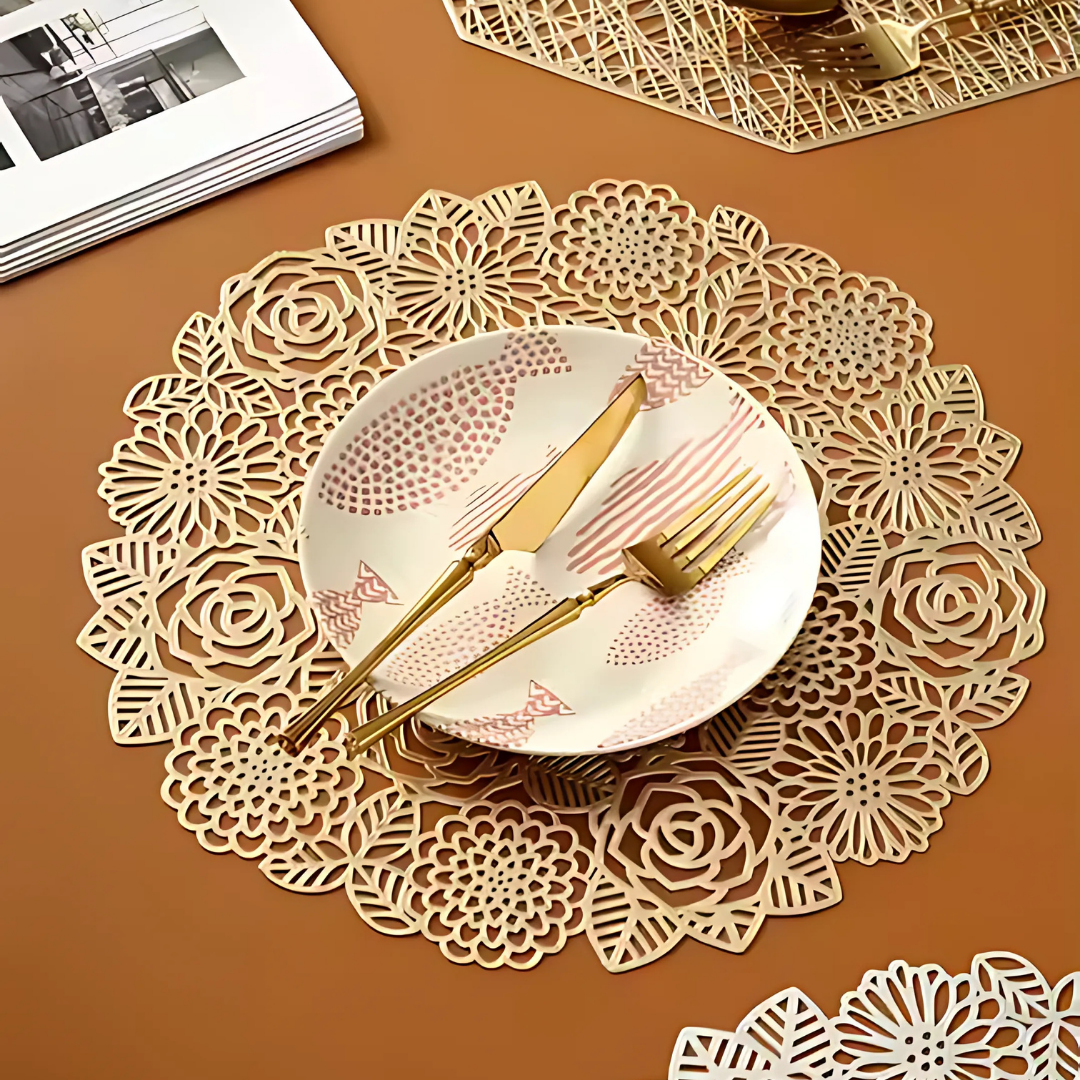 Серветка сервірувальна під гаряче 2 шт. Золотистий (C014_gold) - фото 3