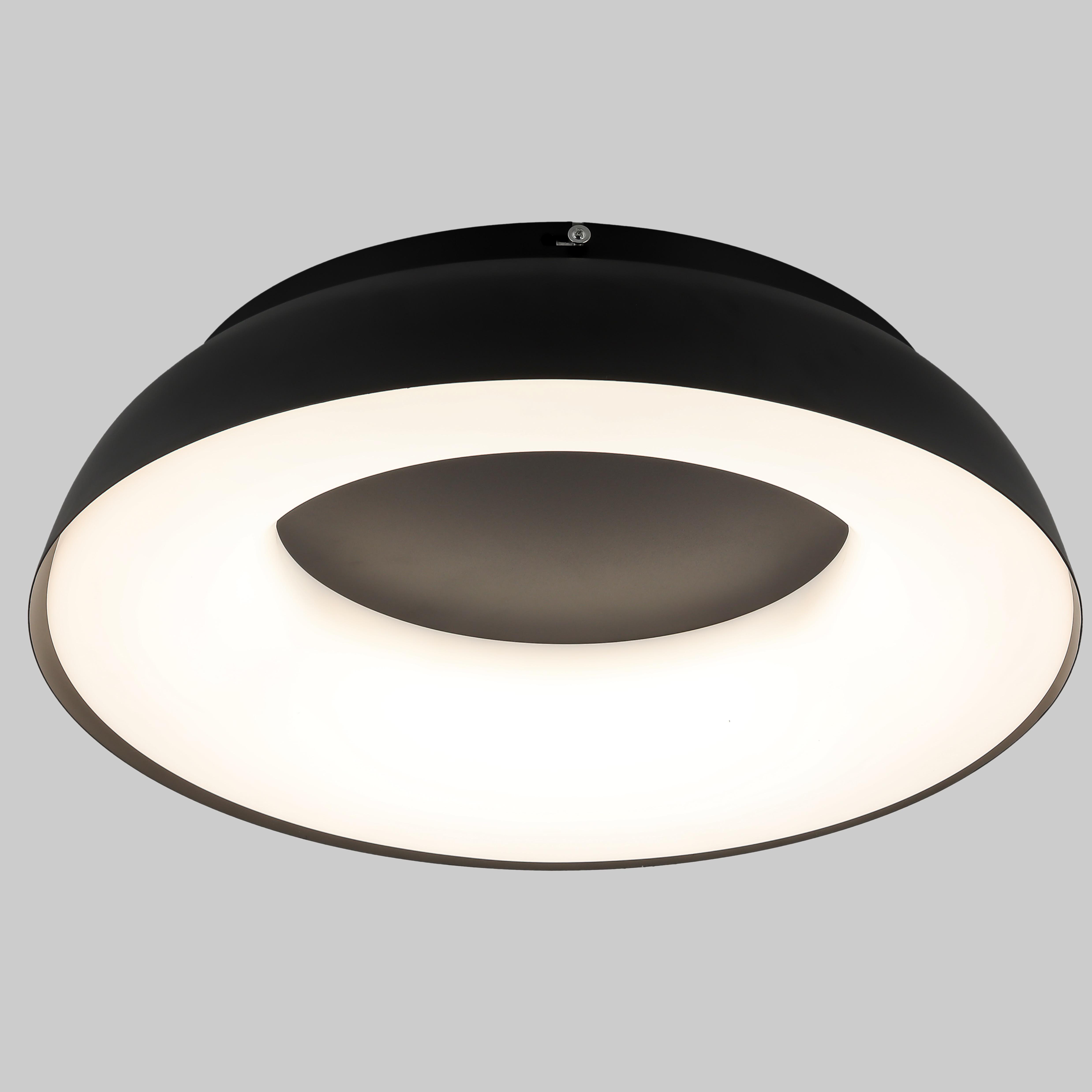 Люстра потолочная led 70W с пультом и приложением 48 см (97-MX6018 (480) BK)