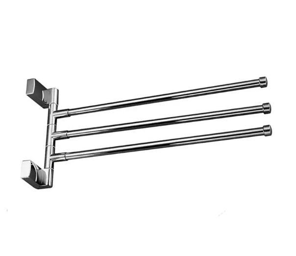 Тримач для рушників Frap F1813 поворотний потрійний (57802) Тримач для рушників Frap F1813 поворотний потрійний (57802)