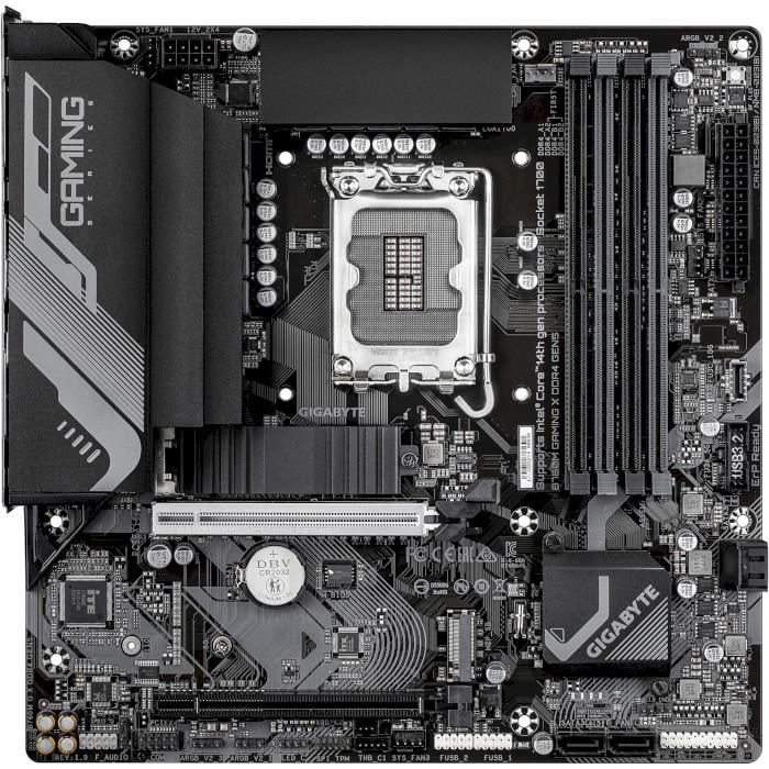 Материнська плата Gigabyte B760M GAMING X DDR4 GEN5 Micro-ATX sLGA1700 Intel B760 4xDDR4 2xM.2 4xSATA DP HDMI Black (35227294)