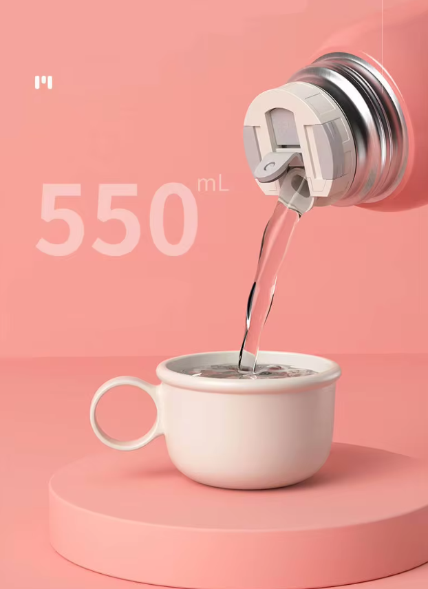 Термос с поильником Цыплятко с чехлом и чашкой 550 мл Лавандовый - фото 4 Термос с поильником Цыплятко с чехлом и чашкой 550 мл Лавандовый - фото 4