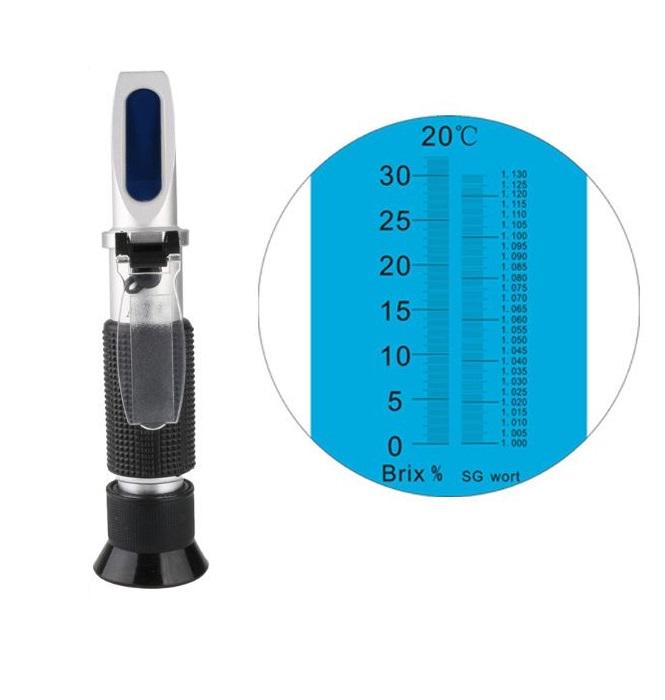 Рефрактометр RZ 120 для цукристості та щільності пива сусла з пластиковим чохлом - фото 3