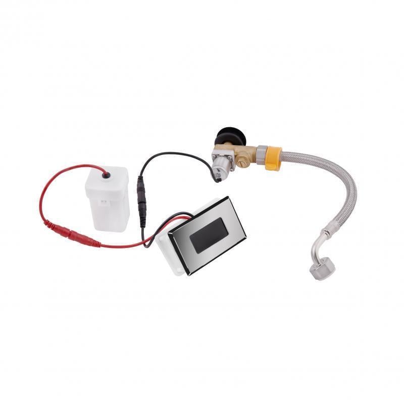Панель смыва для писсуара Q-tap Scorpio с ИК датчиком QT146601DCCHR Chrome/Black