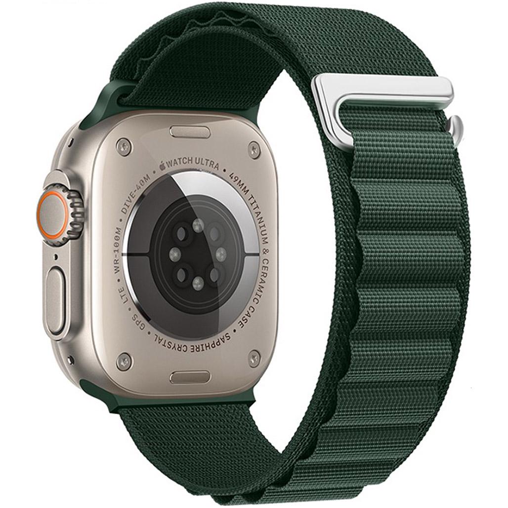 Ремінець Hoco WA20 Alpine Loop Nylon Strap для Apple Watch 38/40/41 мм Dark Olive Green