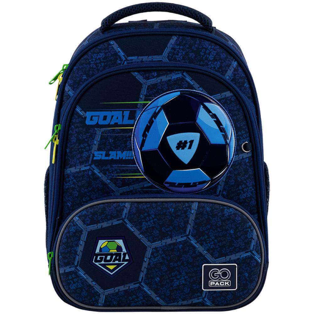 Рюкзак школьный GoPack Education Goal 38x28x15 см 12,5л Синий (GO25-597M-6)