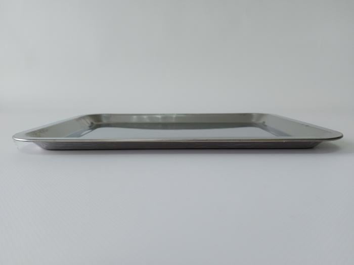 Поднос металлический прямоугольный 35,3х26,3/30х21х1,8 см (20237) - фото 3 Поднос металлический прямоугольный 35,3х26,3/30х21х1,8 см (20237) - фото 3