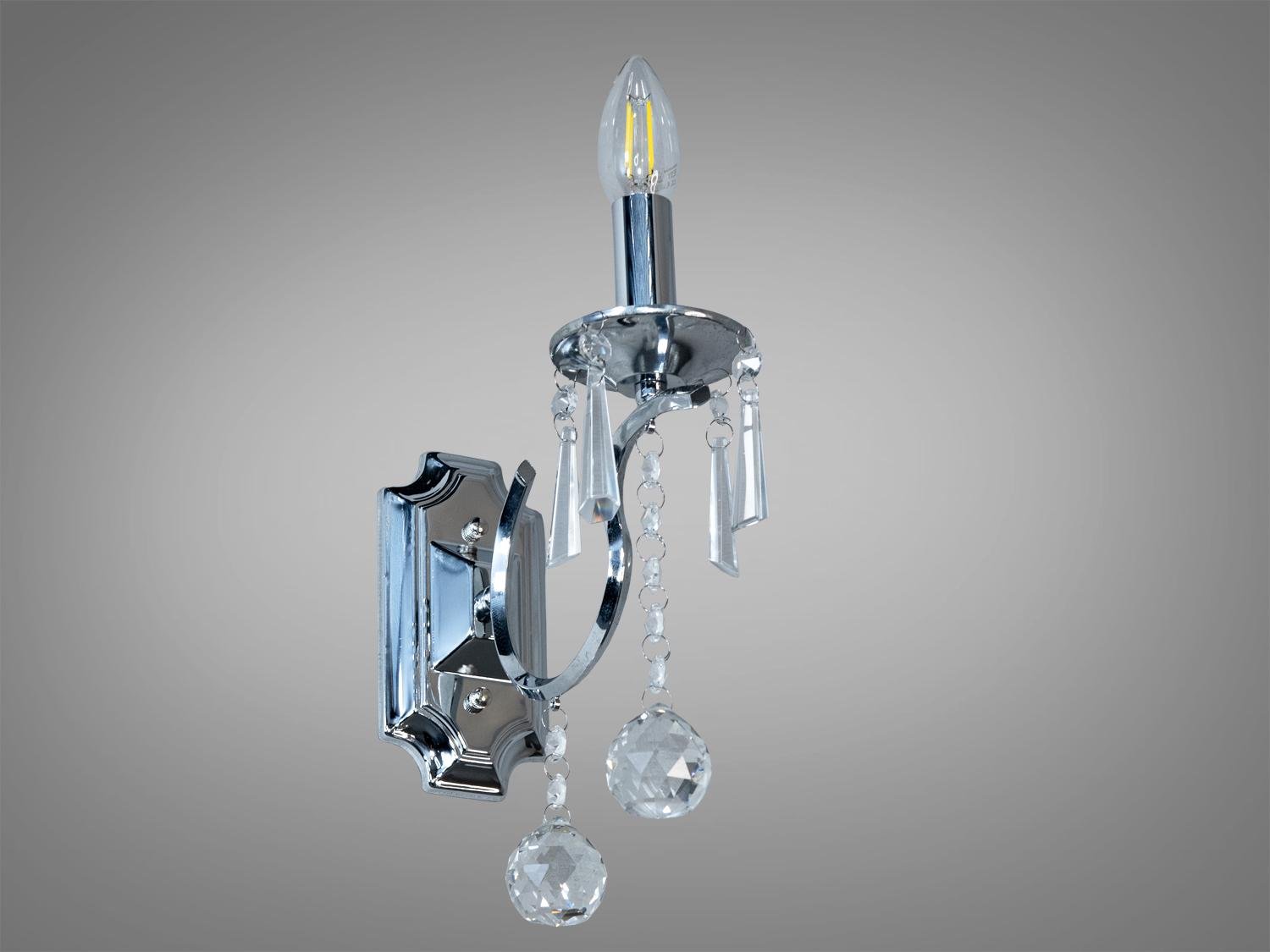 Бра в классическом стиле Хром (4319/1HRW-N) - фото 2 Бра в классическом стиле Хром (4319/1HRW-N) - фото 2