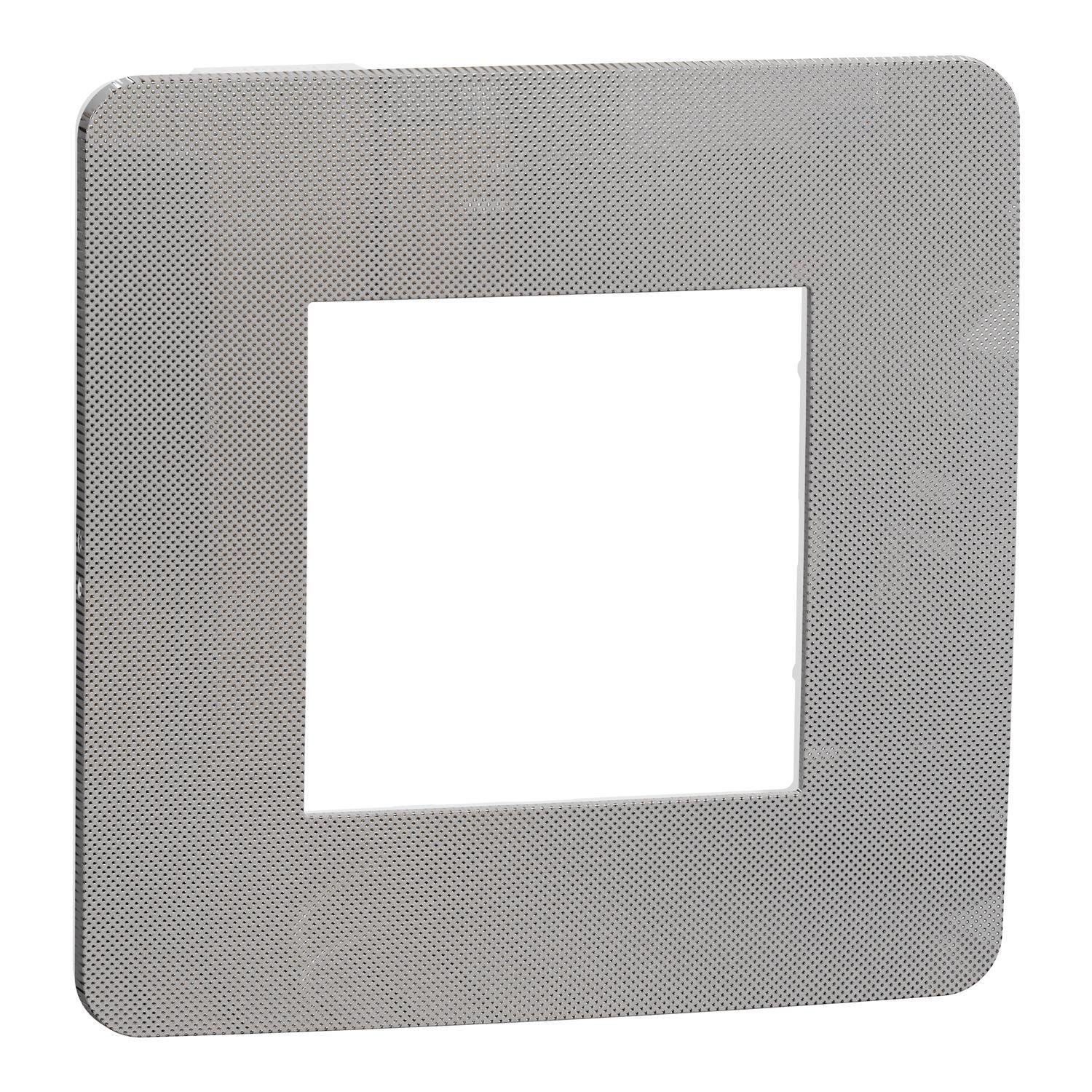 Рамка одноместная Schneider Electric Unica Studio Хром/Антрацит (NU280256)