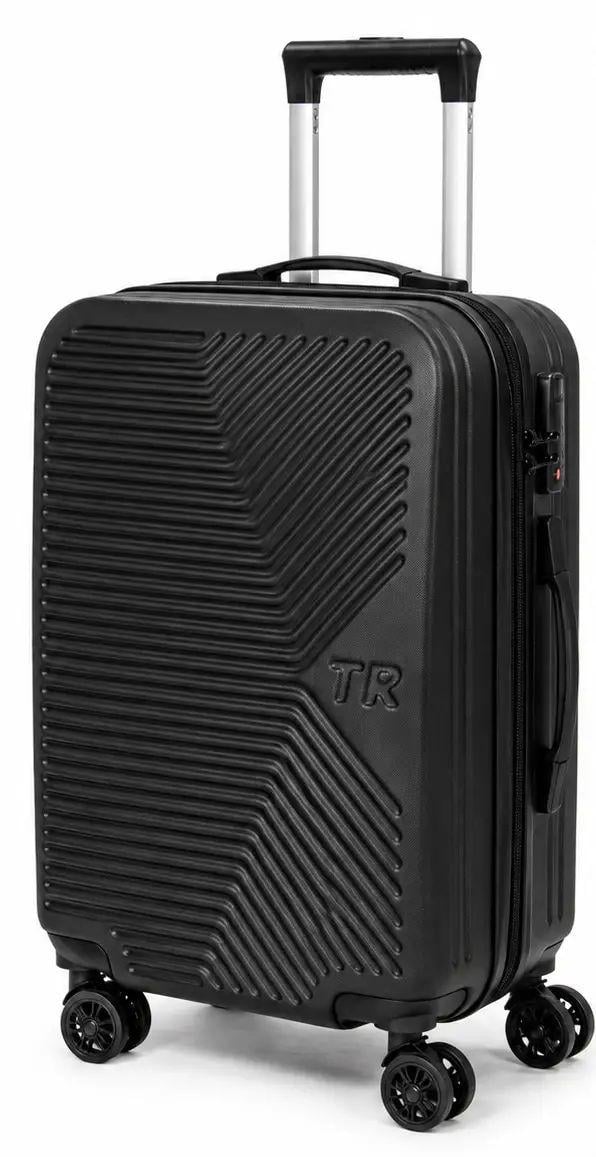 Валіза пластикова Fashion мала 47 л Чорний (POD804 small black)