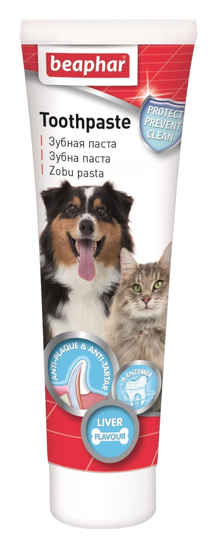 Зубная паста Beaphar Toothpaste со вкусом печени для собак и кошек 100 г (13223)