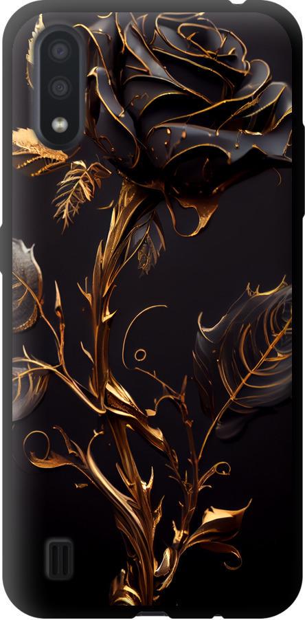 Чехол на Samsung Galaxy A01 A015F Роза 3 (5552b-1842-42517)