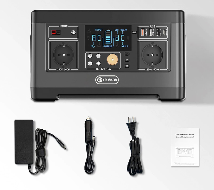 Зарядна станція FlashFish P63 520 Вт/220 В (2616)