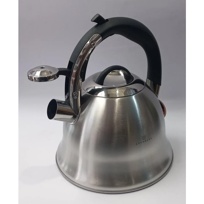 Чайник со свистком Edenberg из нержавеющей стали 3 л (EB-1977) - фото 2 Чайник со свистком Edenberg из нержавеющей стали 3 л (EB-1977) - фото 2